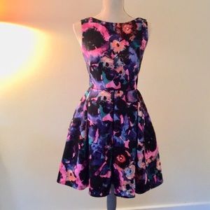 Taylor Fit and Flare Size 2 Floral Dress NWT